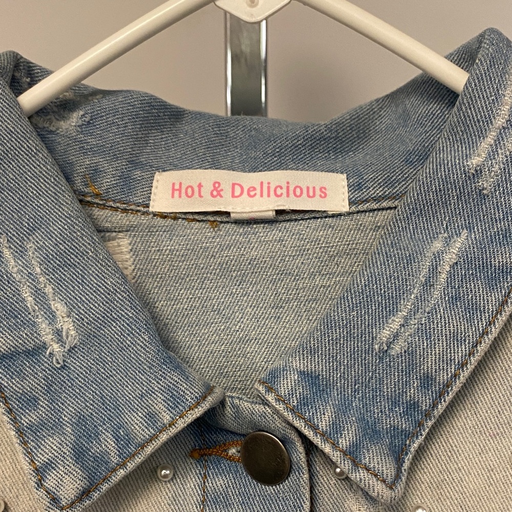 Hot & Delicious Light Blue Denim Jacket - Picture 2 of 3